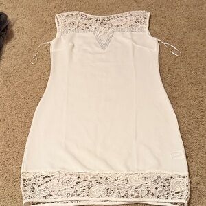 Elegant White Lace Dress